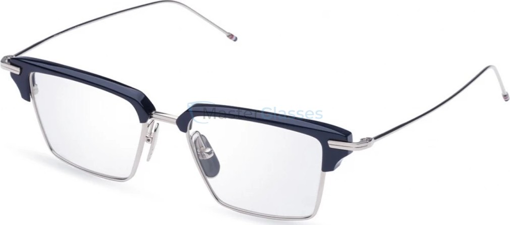 THOM BROWNE TBX422-A-03,  SILVER - NAVY, CLEAR