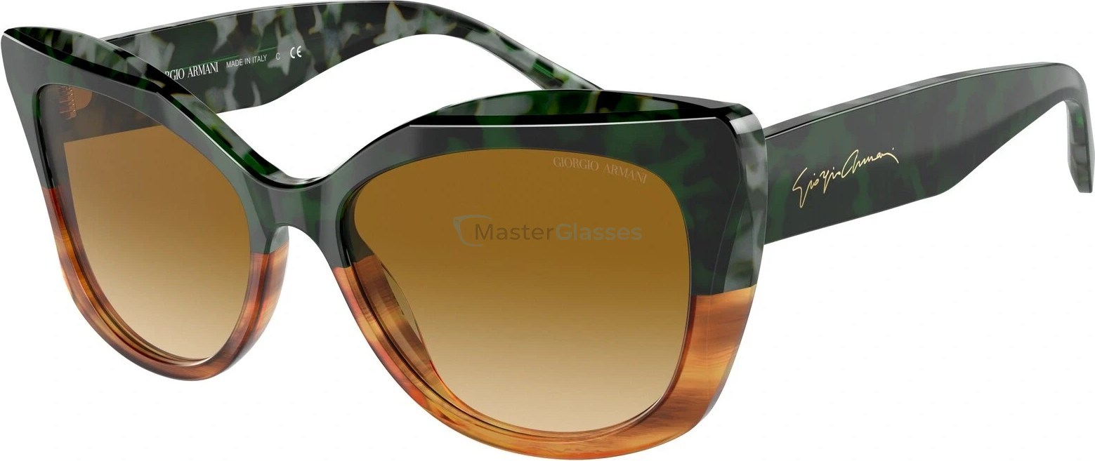   Giorgio Armani AR8161 59302L Green Havana/striped Brown