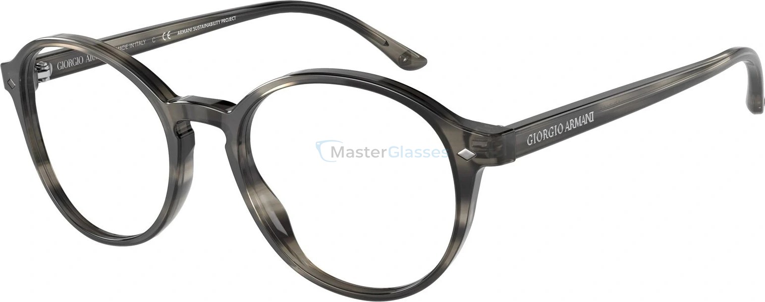  Giorgio Armani AR7004 5877 Bio Striped Grey Havana