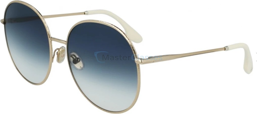   VICTORIA BECKHAM VB224S 720,  GOLD-BLUE, GRADIENT BLUE