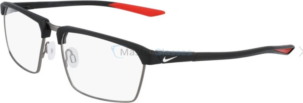  NIKE 8052 076,  MATTE ANTHRACITE/UNIV RED, CLEAR