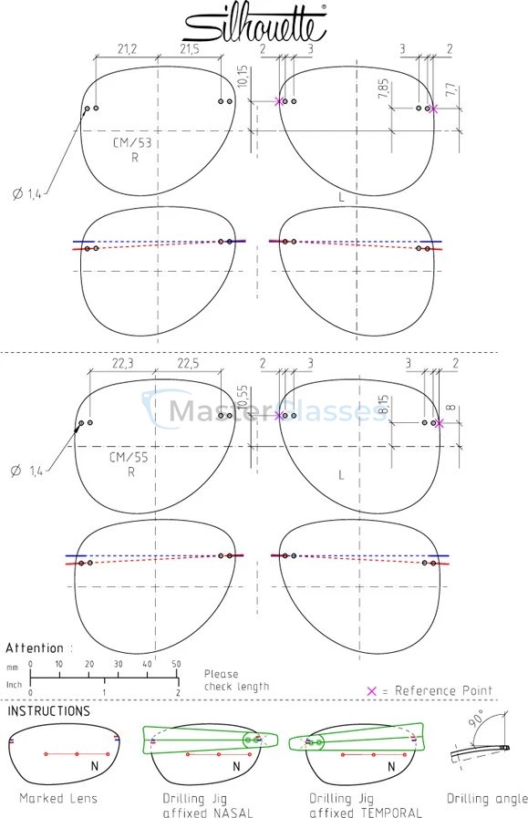 Оправа Silhouette 5541 6760 17/45 TMA Icon