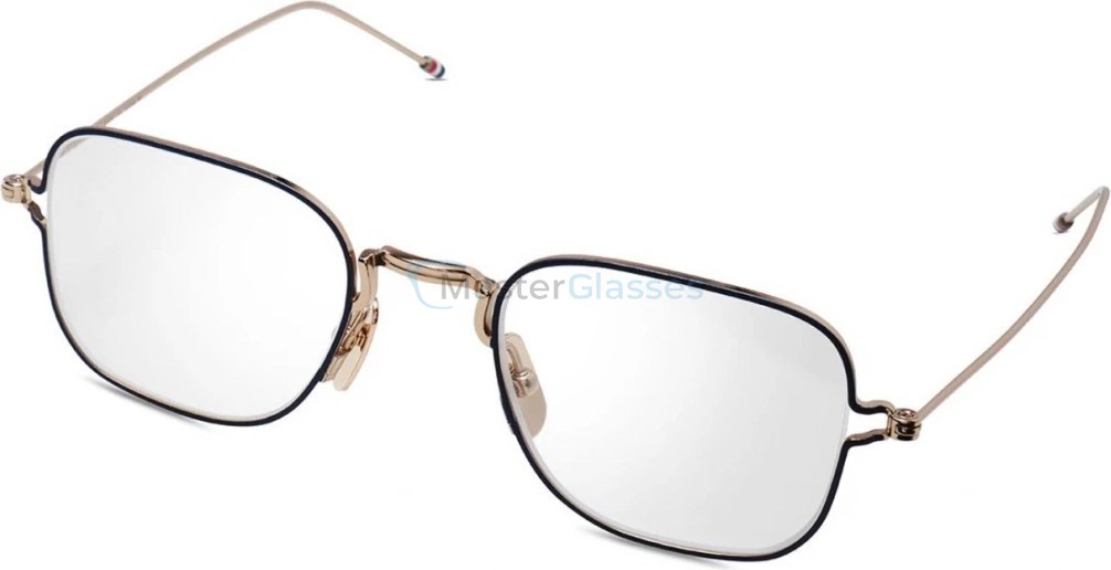  THOM BROWNE TBX-116,  WHITE GOLD - NAVY, CLEAR