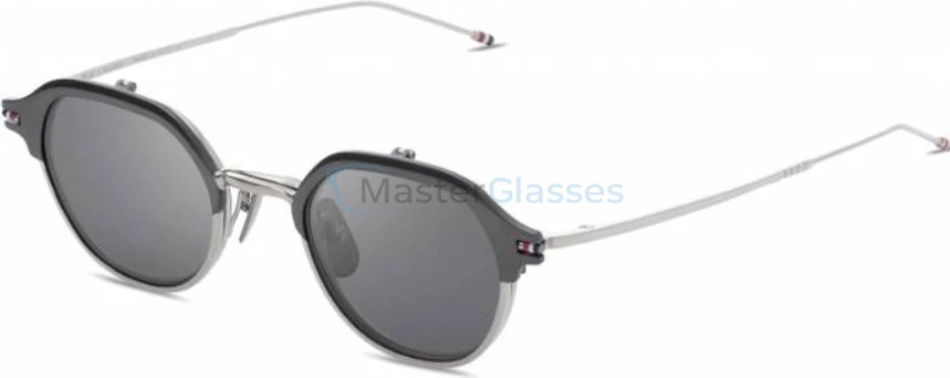   THOM BROWNE TBS812,  SILVER - BLACK, GREY