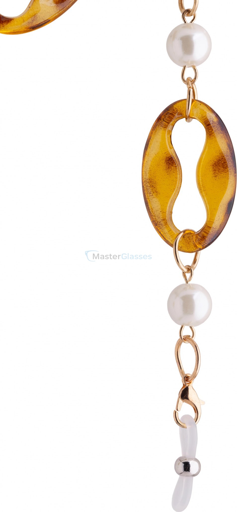    Glasses Chain GC41302 Amber Pearl