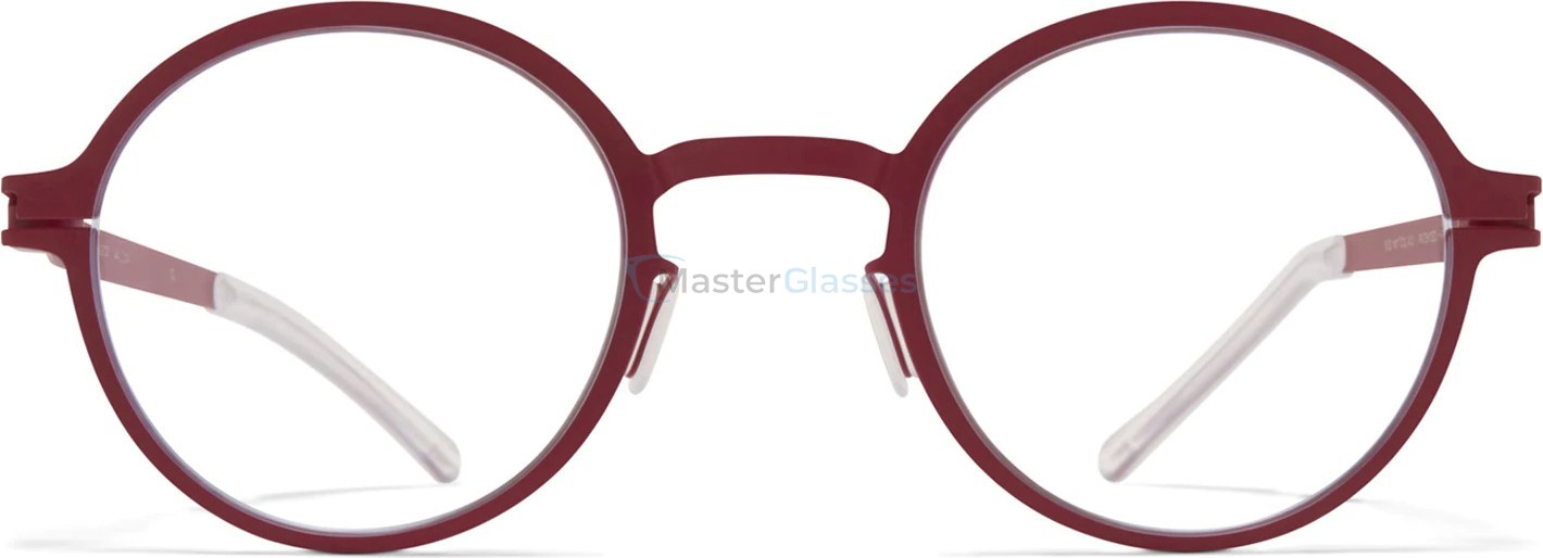  MYKITA GETZ 412,  CRANBERRY, CLEAR