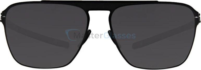   Ic! Berlin Sebastian S. Black Matt-Gold Black to Grey Polarized Flex