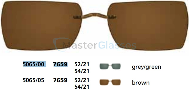 Клипон солнцезащитный Silhouette_Clip 5065 7659 52/21