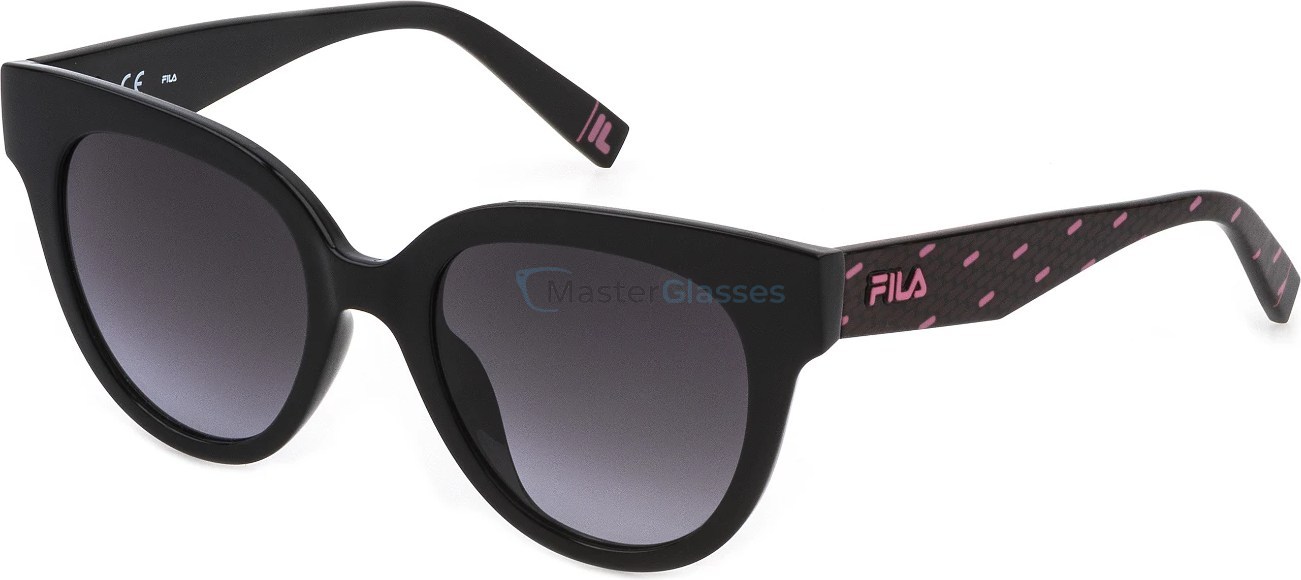   FILA SFI119 0Z42,  TOTAL SHINY BLACK, SMOKE GRADIENT SMOKE