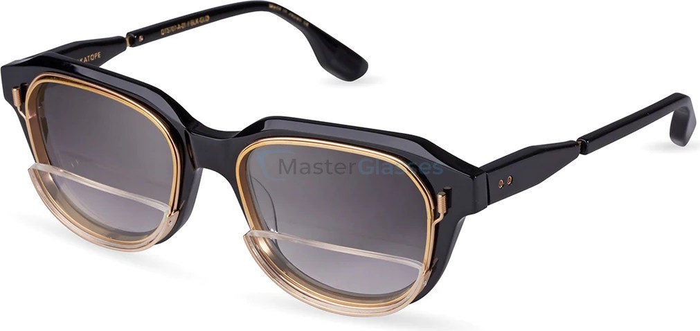   DITA VARKATOPE DTS707-A-01,  Black - Yellow Gold, Grey to Clear Gradient