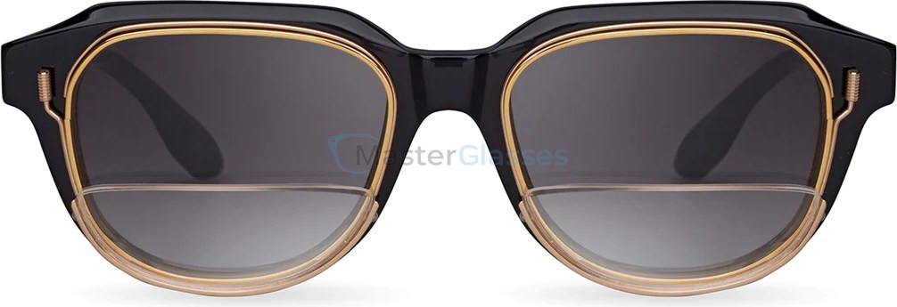   DITA VARKATOPE DTS707-A-01,  Black - Yellow Gold, Grey to Clear Gradient