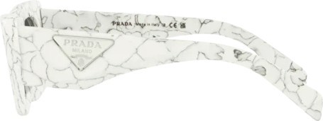   Prada PR 13ZS 17D5S0 Matte White Marble