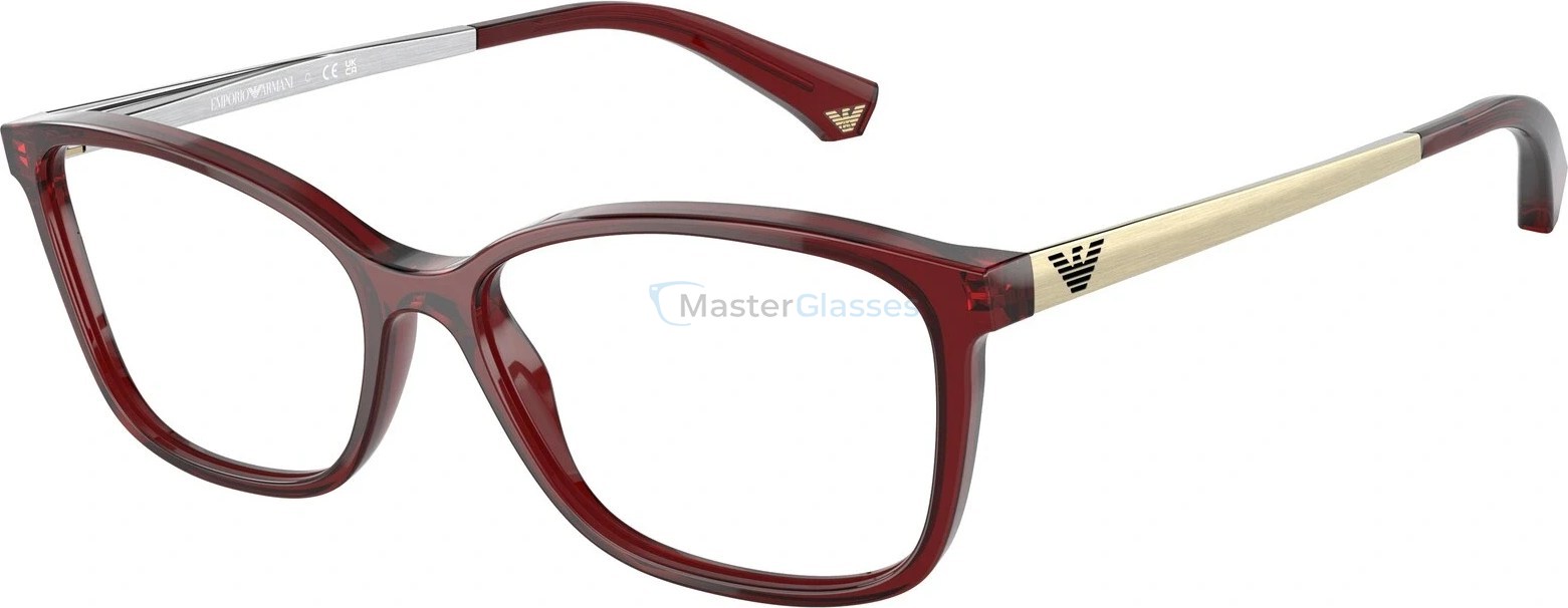  Emporio Armani EA3026 5968 Shiny Transparent Bordeaux