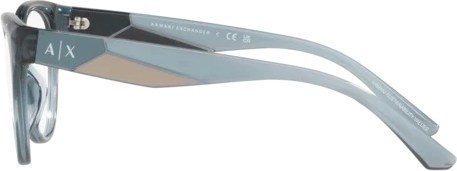  Armani Exchange AX3096U 8240 Shiny Transparent Azure