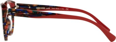  Alain Mikli Elinetta A03129 004 Red Havana Blue / Red