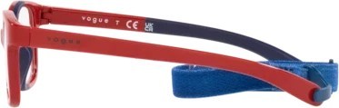   Vogue junior clear VY2016 3026 Full Red On Blue Rubber