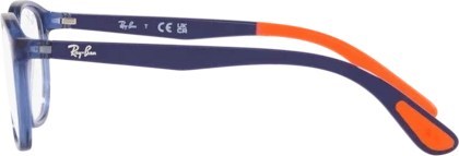  Ray-Ban RY1619 3775 Transp Blue On Rubber Orange