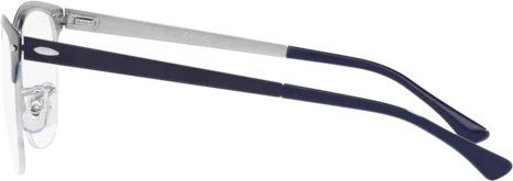  Ray-Ban Clubmaster Metal RX3716VM 3148 Blue On Silver