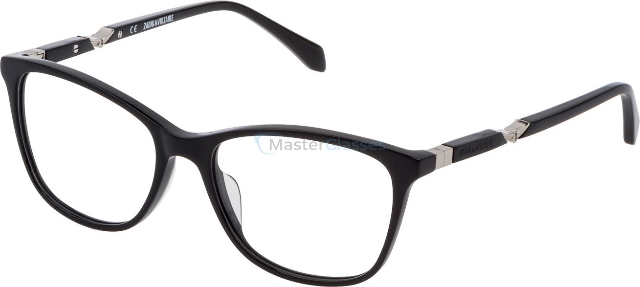  ZADIG VOLTAIRE VZV253 0700,  SHINY BLACK, CLEAR