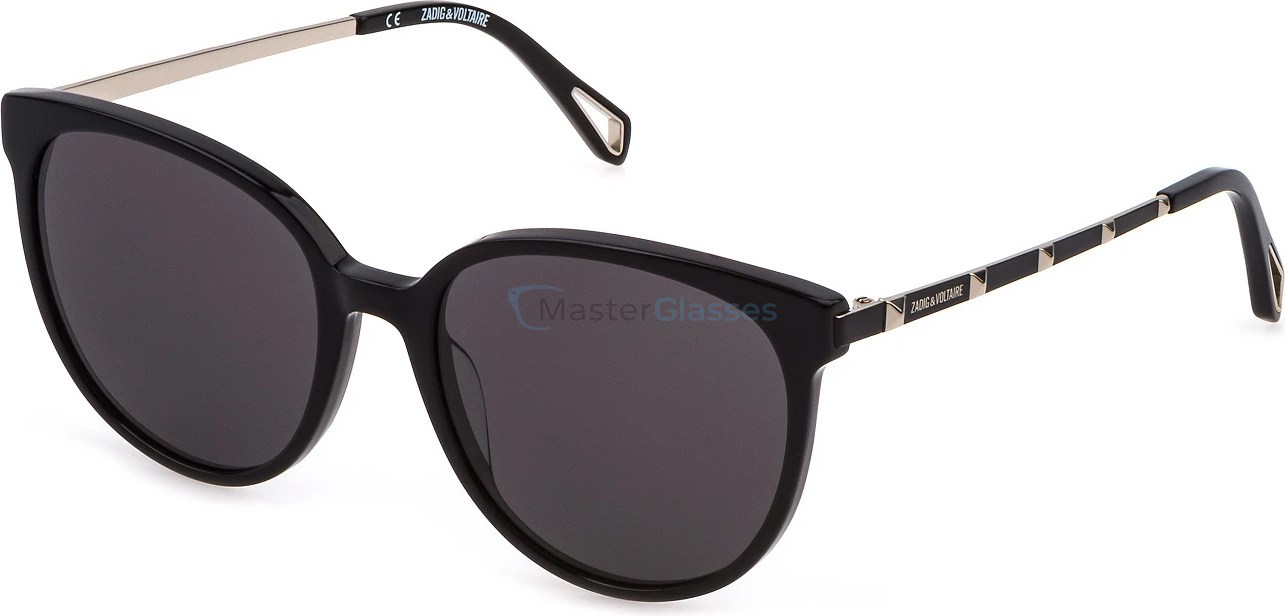   ZADIG VOLTAIRE SZV307 0BLK,  BLACK SUPER BLACK, SMOKE