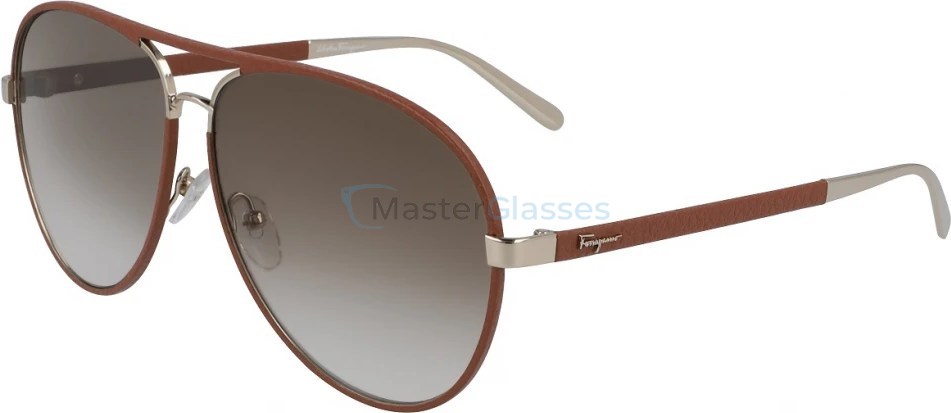   Salvatore FERRAGAMO SF236SL 753,  LIGHT GOLD/CAMEL LEATHER, GREY