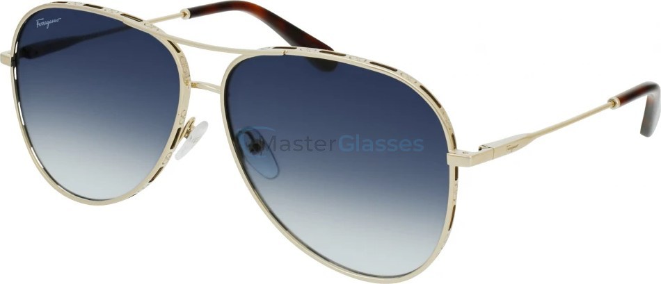   Salvatore FERRAGAMO SF268S 792,  YELLOW GOLD/TORTOISE, BLUE