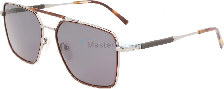   Salvatore FERRAGAMO SF298S 037,  DARK RUTHENIUM/BROWN, GREY