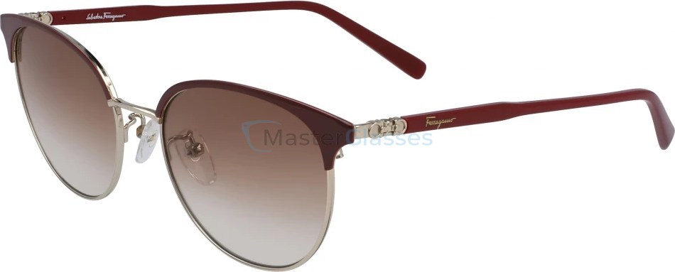   Salvatore FERRAGAMO SF2201S 744,  LIGHT GOLD/BURGUNDY, BROWN