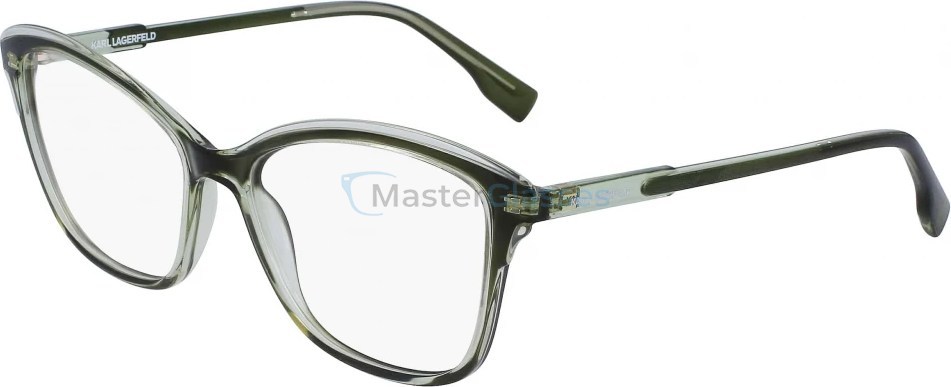  KARL LAGERFELD KL6095 314,  GREEN/LIGHT GREEN, CLEAR