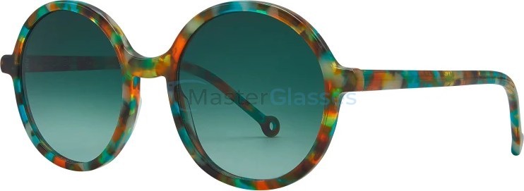   NATHALIE BLANC MANON 665,  TURQUOISE ORANGE SPECKLES, DEGRADED BLUE GREEN