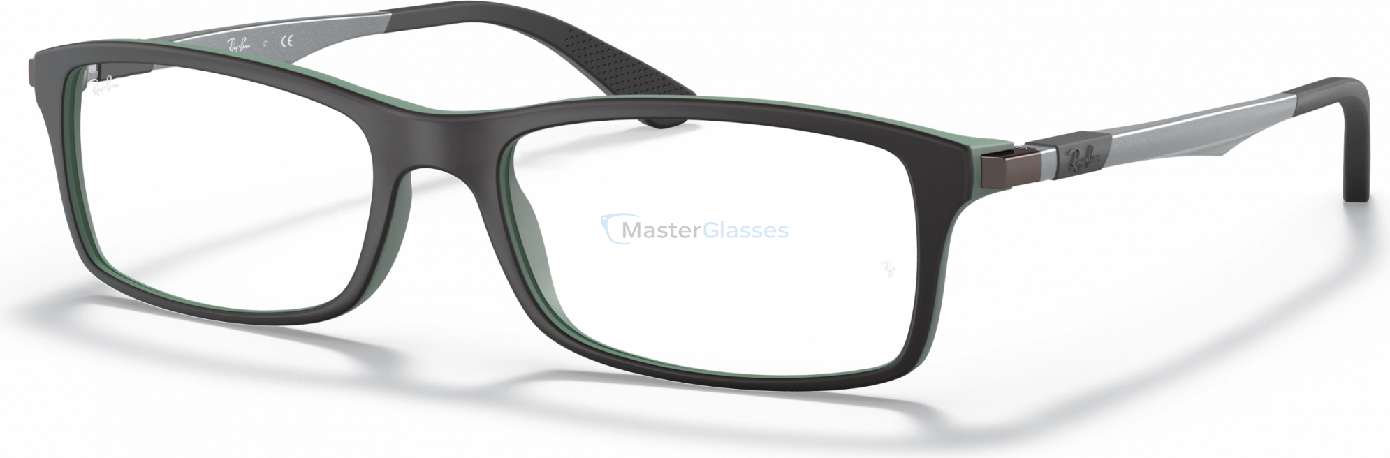  Ray-Ban RX7017 5197 Top Black On Green