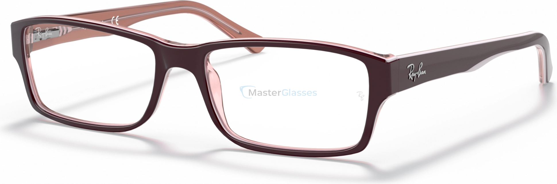  Ray-Ban RX5169 8120 Brown On Trasparent Pink