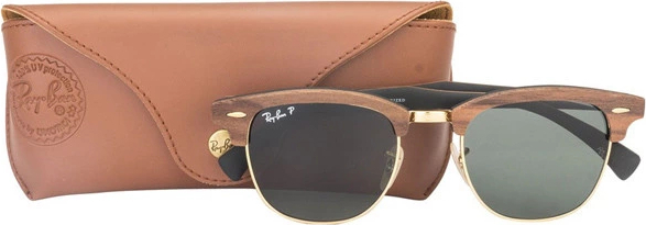  Ray-Ban Clubmaster Wood RB3016M 118158 Polarized
