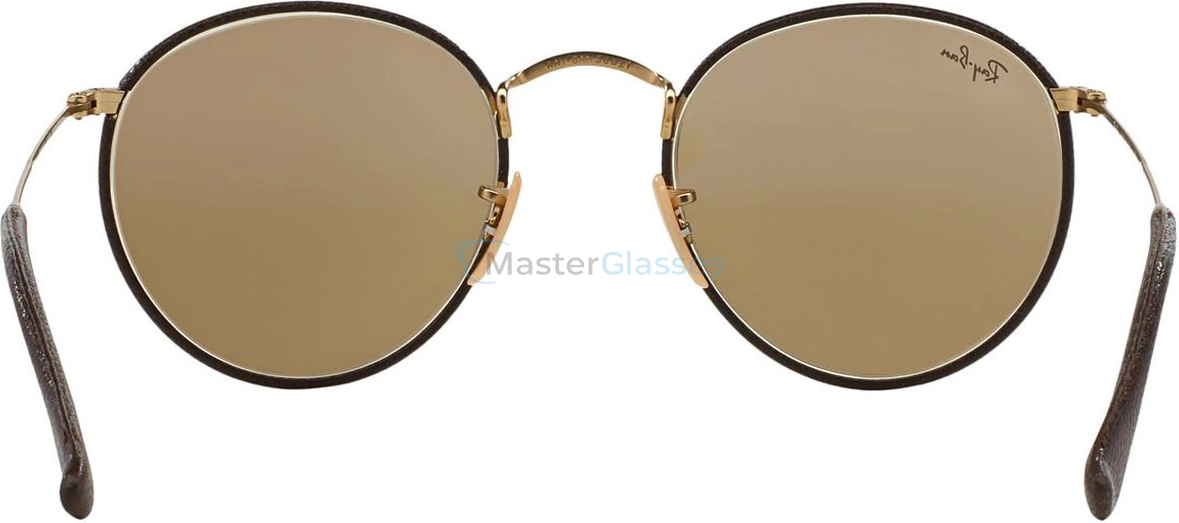   Ray-Ban Round Craft RB3475Q 112/53 Matte Arista/brown Leather