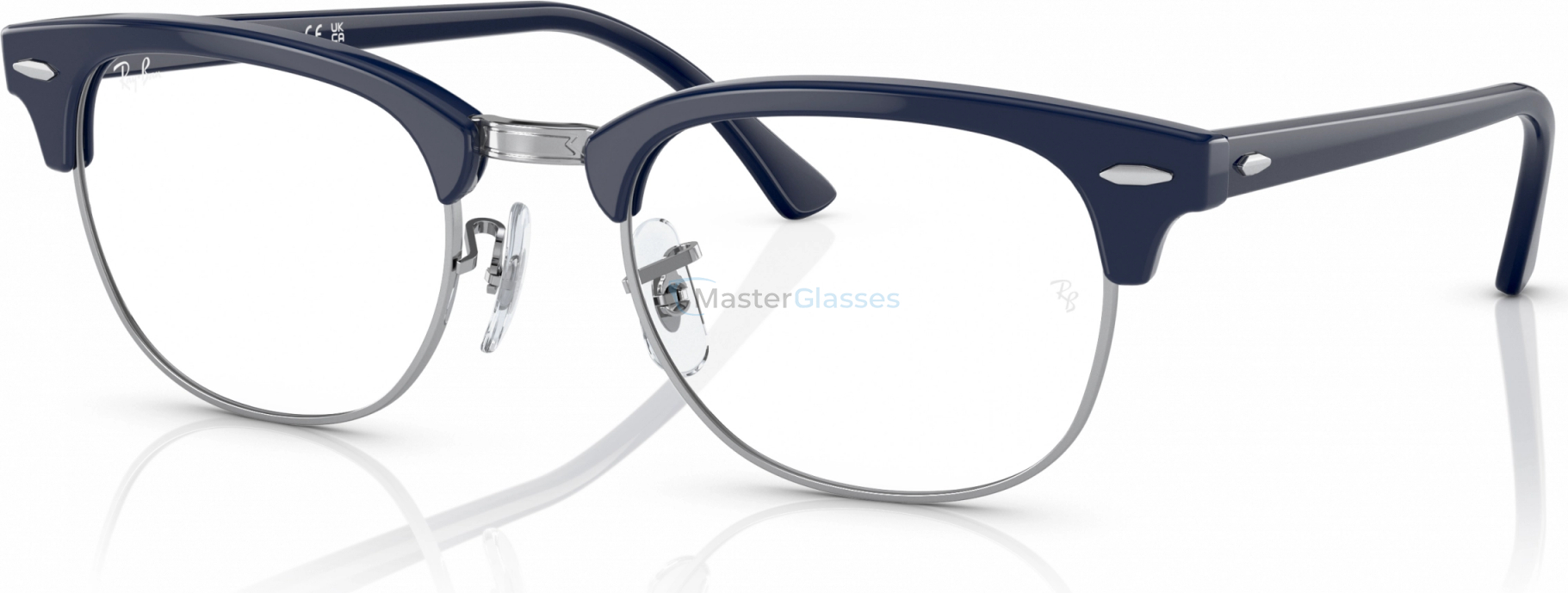  Ray-Ban Clubmaster RX5154 8231 Blue On Silver