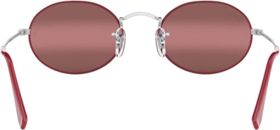   Ray-Ban Oval RB3547 9155AI Silver On Top Matte Bordeaux