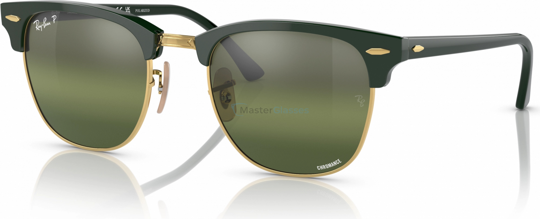  Ray-Ban Clubmaster RB3016 1368G4 Green On Arista