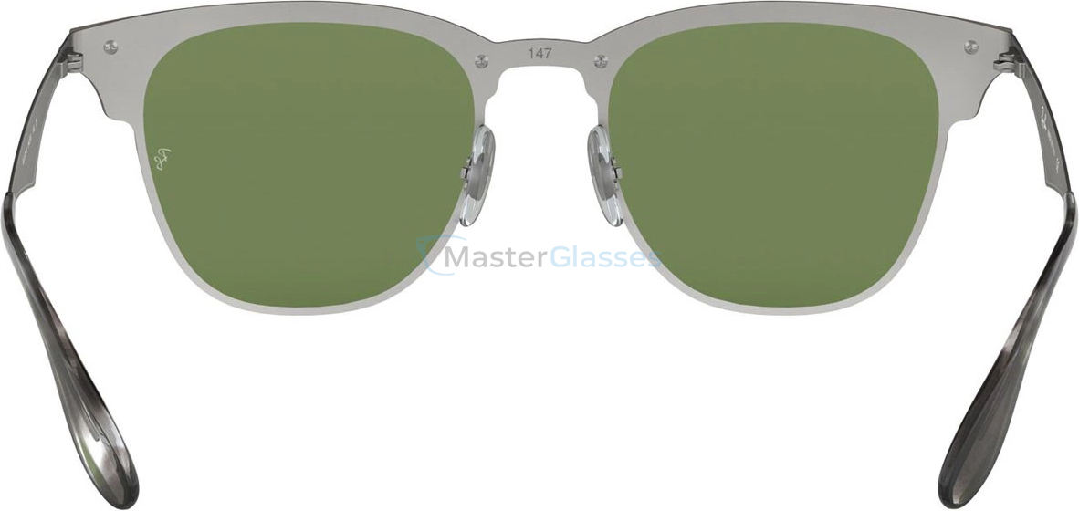 �������������� ���� Ray-Ban Blaze Clubmaster RB3576N 042/30 Brusched Silver
