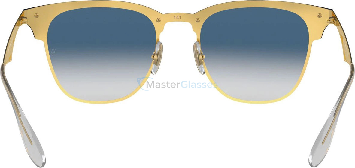 Солнцезащитные очки Ray-Ban Blaze Clubmaster RB3576N 043/X0 Brushed Gold