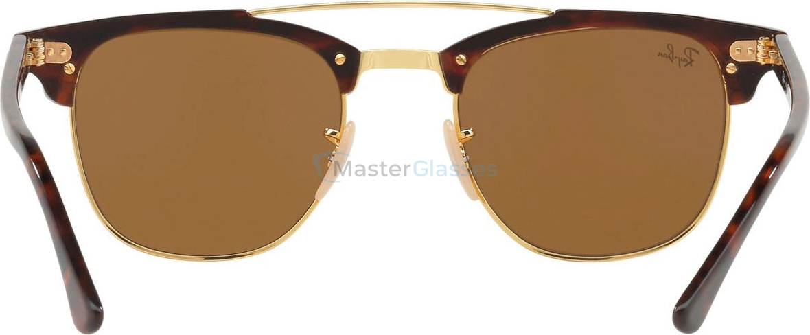 Солнцезащитные очки Ray-Ban Clubmaster Doublebridge RB3816 990/33 Gold