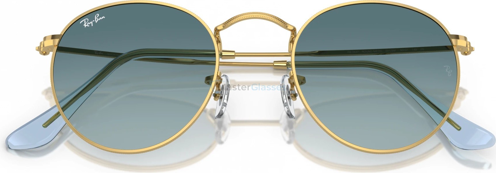   Ray-Ban ROUND METAL RB3447 001/3M Gold