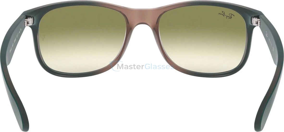 Солнцезащитные очки Ray-Ban Andy RB4202 63688E Grad Green On Lt Brown Rubber