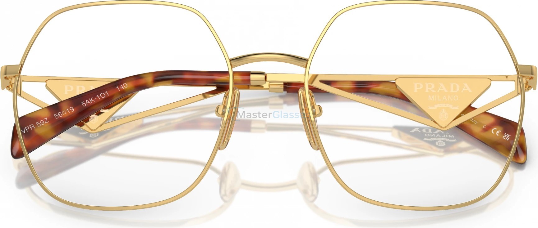  Prada PR 59ZV 5AK1O1 Gold
