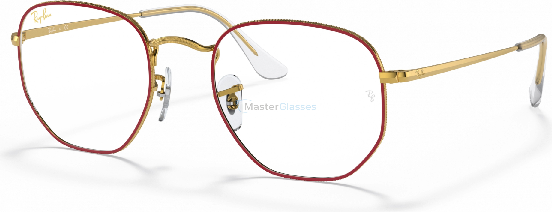  Ray-Ban RX6448 3106 Red On Legend Gold