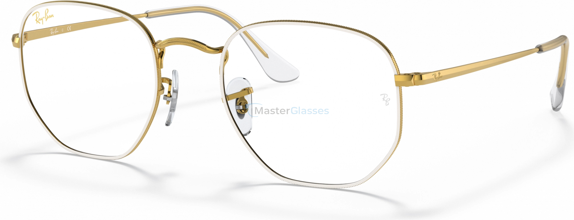  Ray-Ban RX6448 3104 White On Legend Gold