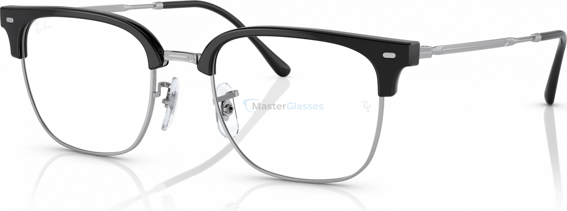  Ray-Ban Clubmaster RX7216 2000 Black On Silver