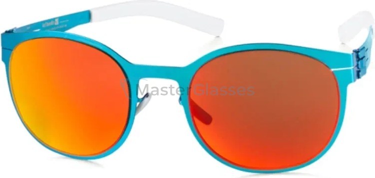  Ic! Berlin IB-131 Obstallee Electric-Turquoise White Crimson Mirroed Acetat