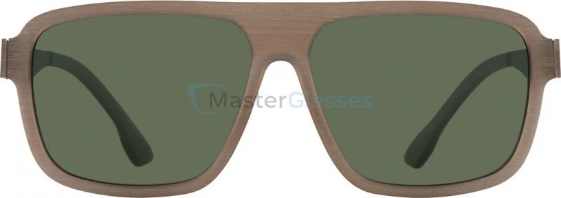   Ic! Berlin IB-Egon Walnut Rough Graphite Walnut-Matt Green Polarized Mittwoch