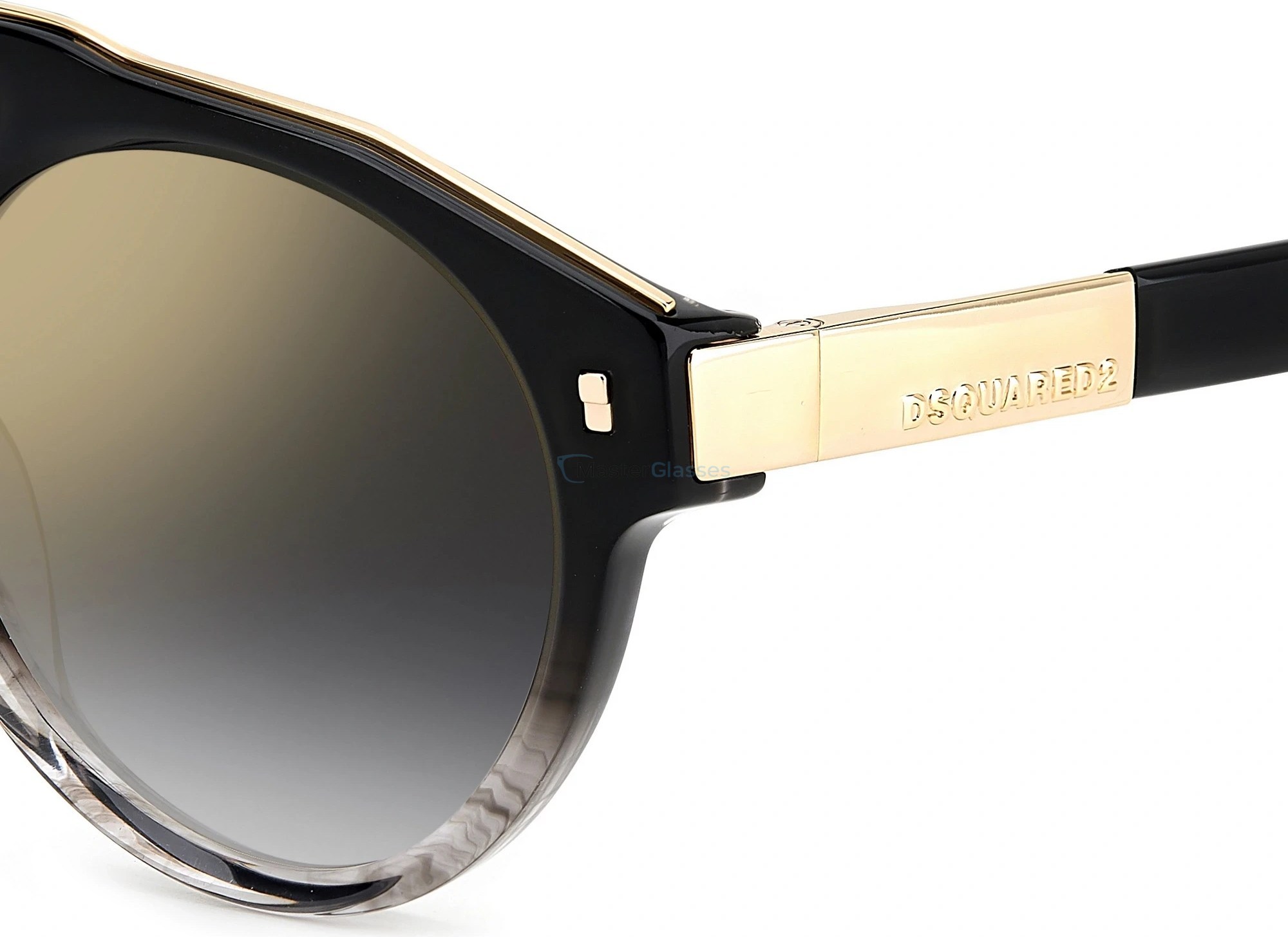   DSQUARED2 D2 0085/S XOW Black Grey Horn