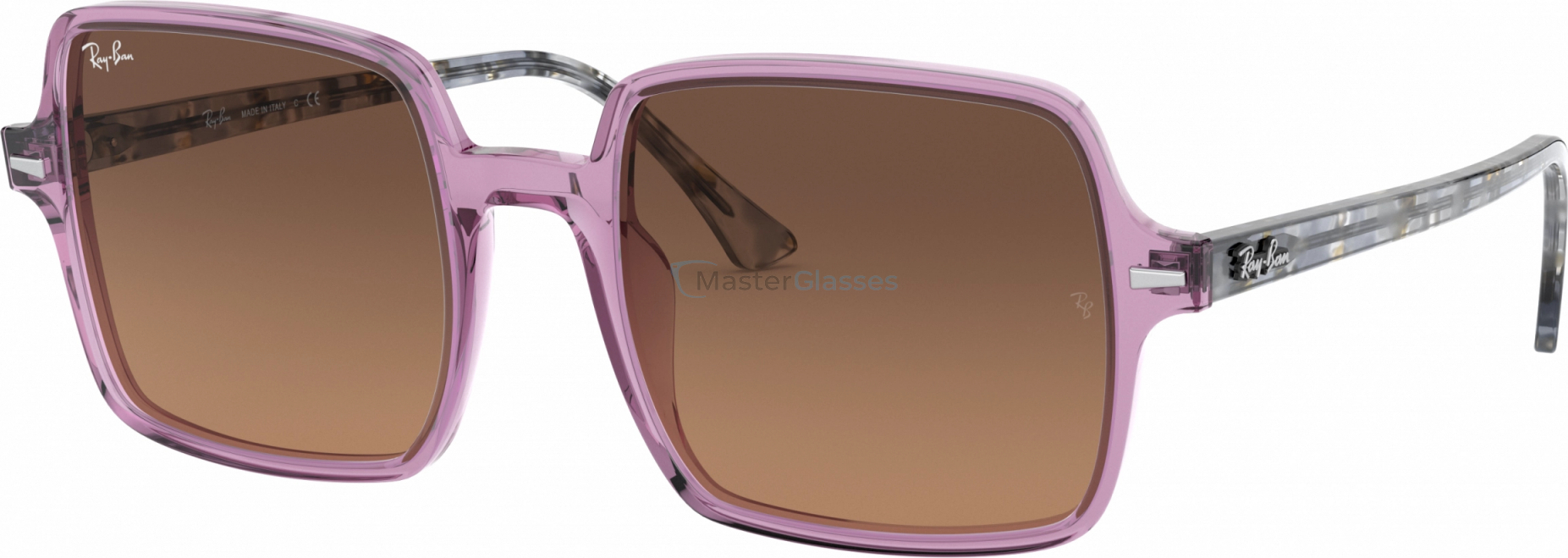   Ray-Ban Square Ii RB1973 128443 Transparent Violet